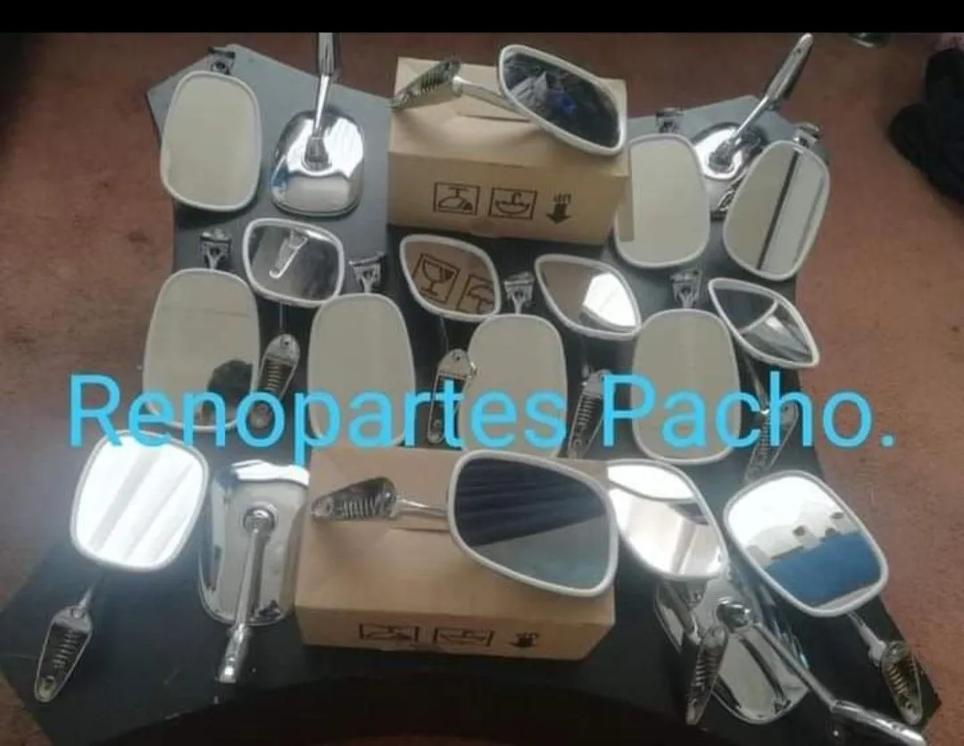 Espejos R4-6-12 cromadas metalicos.