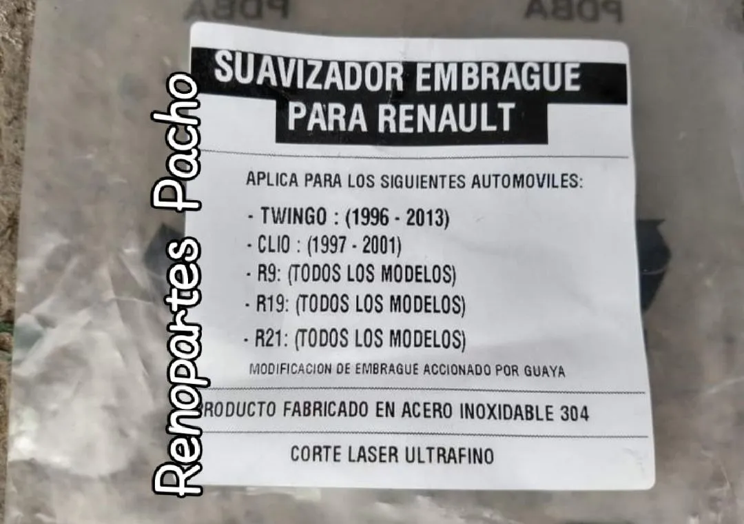Suavizador embrague R9-19-Clio-Twingo, R21