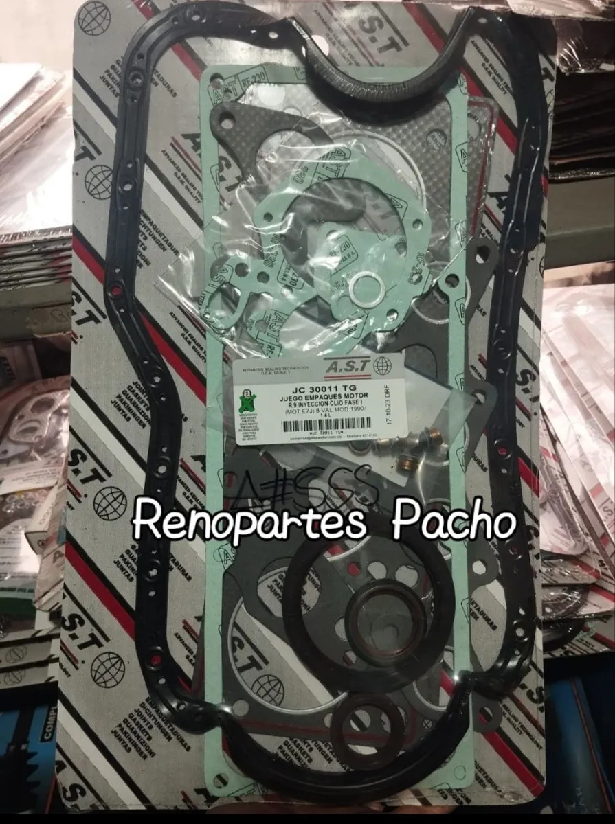 Empaquetadura motor R9 iny, R19 1.4 Y Clio1 